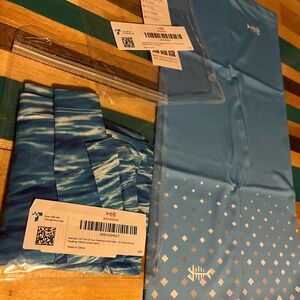 Blue UV protection neck gaiter